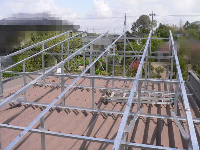 栃木小山 太陽光発電架台